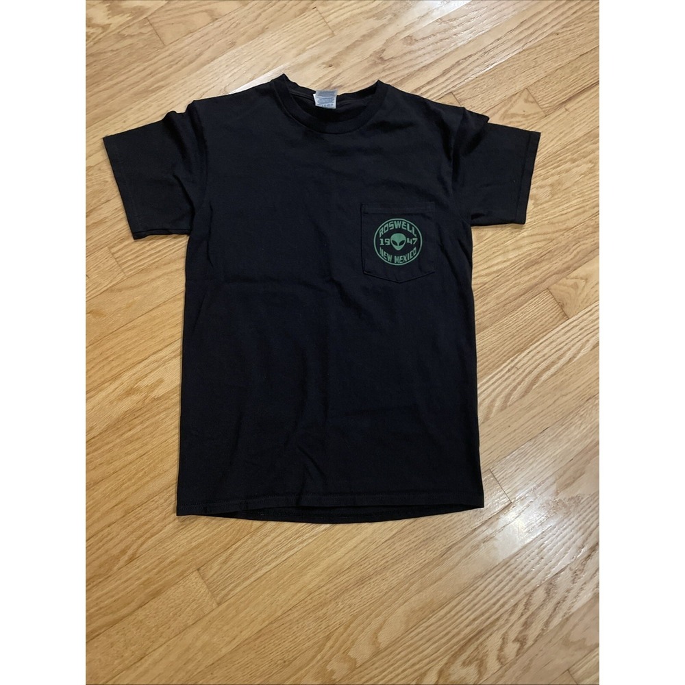 Roswell New Mexico 1947 Graphic T Shirt Small Green Alien